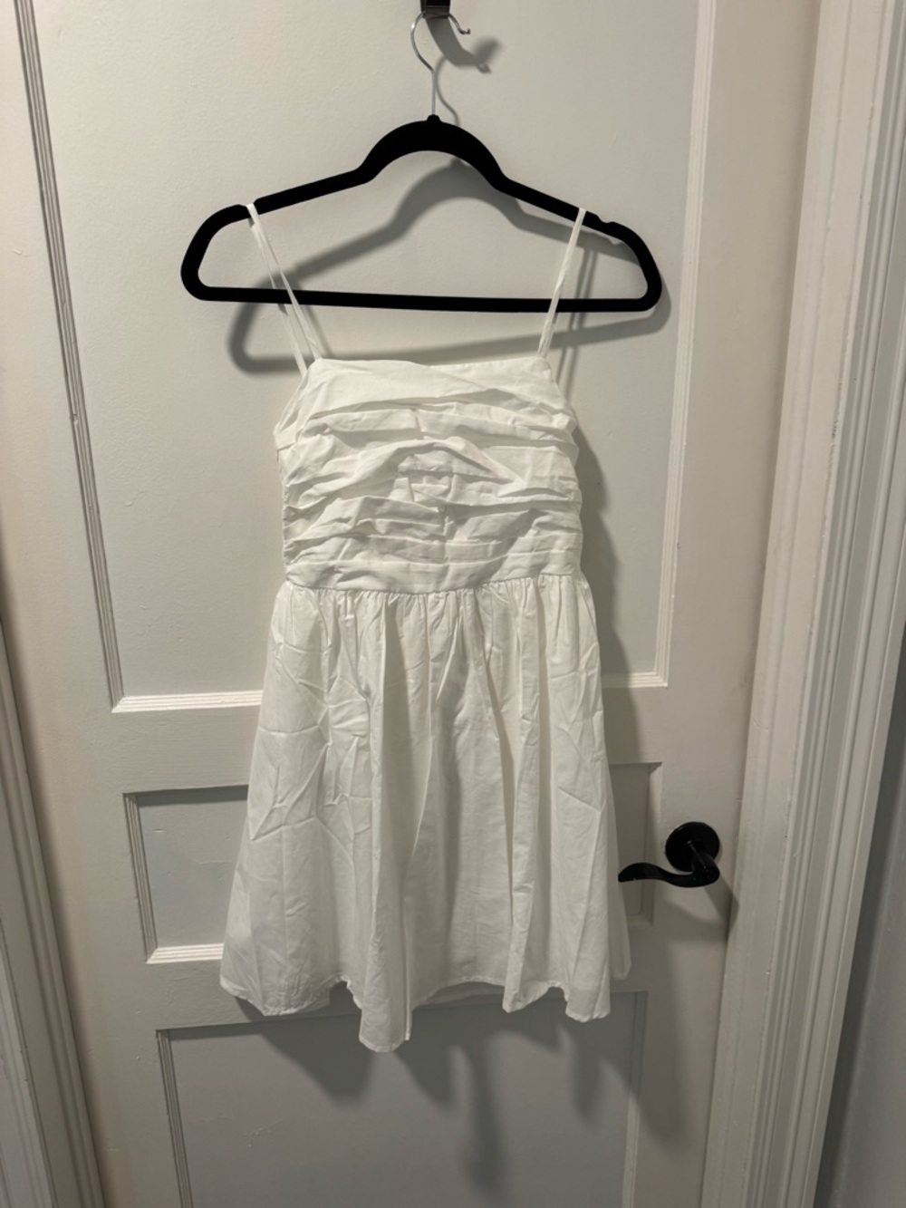 Pink Lily White Spaghetti Strap Dress with Pink Brand Tag